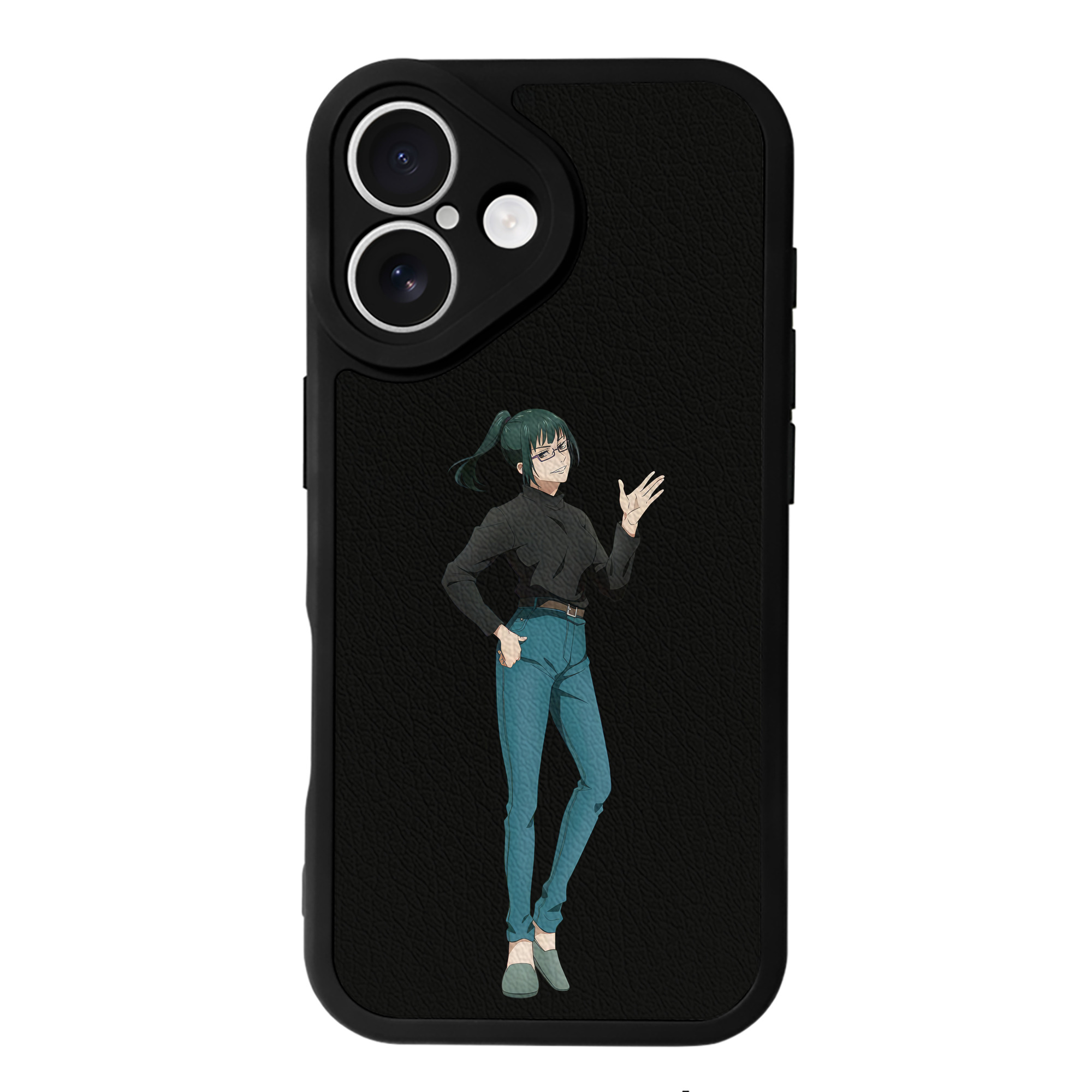 （画像用） 呪術廻戦 Jujutsu Kaisen 【iPhone 16シリーズ対応】シリコンスマホケース（レザー調） 材質：シリコン